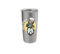 This is How I Roll Funny Skeleton Scooter Rider Moped Stainless Steel Insulated Tumbler