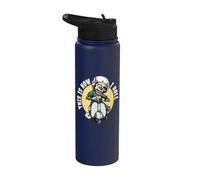 This is How I Roll Funny Skeleton Scooter Rider Moped Stainless Steel Insulated Water Bottle