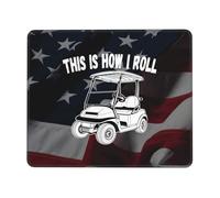 This Is How I Roll Golf Cart Mouse Pads Smooth Mousepads Soft Mouse Pad For Laptop Computer Office 25X30Cm