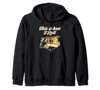 This Is How I Roll Golfer Golf Cart Zip Hoodie