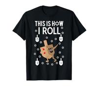 This Is How I Roll Hanukkah Shirt Dab Dreidel Chanukah Gift T-Shirt