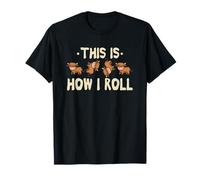 This Is How I Roll Highland Cow Funny Cow T-Shirt