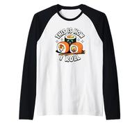 This is How I Roll Japanese Food Sashimi Roll Funny Sushi Raglan Baseball Tee
