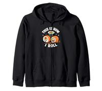 This Is How I Roll Japanese Food Sashimi Roll Funny Sushi Zip Hoodie