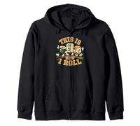 This Is How I Roll Japanese Food Sashimi Roll Funny Sushi Zip Hoodie
