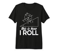 This is How I Roll Math Formula Geometry Teacher Math Lover Premium T-Shirt