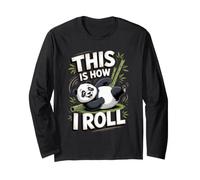 This is How I Roll Panda Bamboo Wildlife Long Sleeve T-Shirt