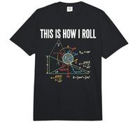 This is How I Roll Physics Formula Science Teacher Nerd Math Comfort Colors Adult Heavyweight T-Shirt