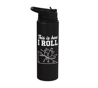 This is How I Roll Physics Formula Science Teacher Nerd Math Stainless Steel Insulated Water Bottle