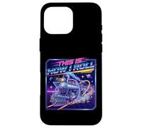 This Is How I Roll Retro Synthwave Train 80s Vaporwave Case for iPhone 16 Pro Max