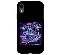This Is How I Roll Retro Synthwave Train 80s Vaporwave Case for iPhone XR