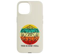 This is How I Roll Retro Vintage D20 Dice RPG Gamer G ase for iPhone 15
