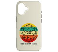 This is How I Roll Retro Vintage D20 Dice RPG Gamer G ase for iPhone 16