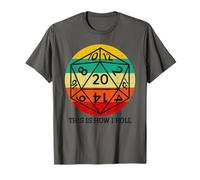 This is How I Roll Retro Vintage D20 Dice RPG Gamer Geek T-Shirt
