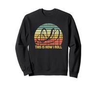 This Is How I Roll Roller Coaster Amusement Ride Retro Sweatshirt