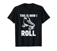 This is How I Roll Roller Skates Skating Ring Skater Value Graphic T-Shirt, Men, Black, S