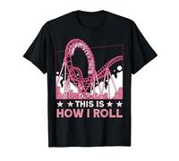 This is How I roll Rollercoaster T-Shirt, Men, Black, 3X-Large