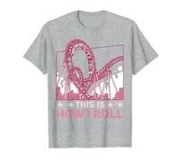 This is How I roll Rollercoaster T-Shirt, Men, Heather Grey, 5X-Large