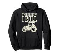 This Is How I Roll Tractor Farm Truck Farming Farmer Gift Pullover Hoodie