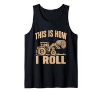 This is How I Roll Tractor Hay Bale Farmer Design Tank Top