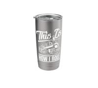 This is How I Roll Train Engineer & Railroad Lovers Stainless Steel Insulated Tumbler