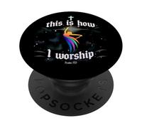 this is how I worship Dancing Christian Worship Dancer Girl PopSockets Adhesive PopGrip