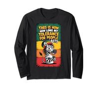 This is How Long My Tolerance for People Lasts Meme Rasta Long Sleeve T-Shirt