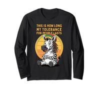 This is How Long My Tolerance for People Lasts Meme Rasta Long Sleeve T-Shirt