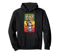 This is How Long My Tolerance for People Lasts Meme Rasta Pullover Hoodie