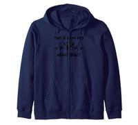 this is how my heart beats goats Zip Hoodie