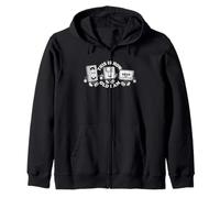 This Is How Old I Am - Fun Saying Cassette Novelty Retro 80s Zip Hoodie