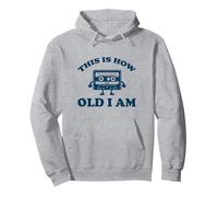 This is How Old I Am - Music cassette tape Pullover Hoodie