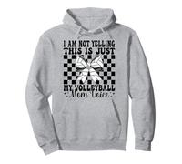 This Is Just My Volleyball Mom Voice Mama Mother's Day Pullover Hoodie