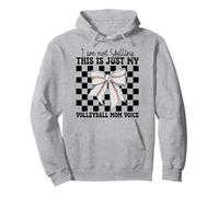 This Is Just My Volleyball Mom Voice Mama Mother's Day Pullover Hoodie