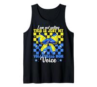 This Is Just My Volleyball Mom Voice Mama Mother's Day Tank Top