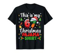 This is My 67 Christmas Pajama Ice Cream Funny Six Seven T-Shirt