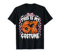 This is My 67 Costume Halloween Coquette Bow Number 6 7 Meme T-Shirt