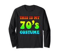 This Is My 70's Costume 1970s Seventies Disco Party Long Sleeve T-Shirt