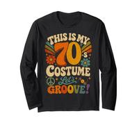 This is My 70's Costume Let's Groove Retro Disco Humor Art Long Sleeve T-Shirt