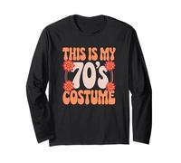 This Is My 70's Costume Peace 70s Party Outfit Groovy Hippie Long Sleeve T-Shirt