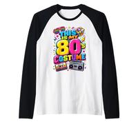 This is My 80's Costume 1980s Party Retro Mixtape Era 80s Raglan Baseball Tee