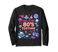 This Is My 80's Costume Down Memory Lane Art Long Sleeve T-Shirt