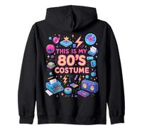 This Is My 80's Costume Down Memory Lane Art Zip Hoodie