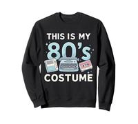 This Is My 80's Costume Funky Throwback Illustration Sweatshirt