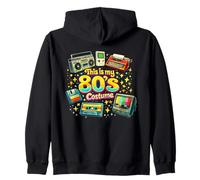 This Is My 80s Costume Retro Party Classic Throwback Zip Hoodie