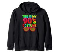 This is My 90s Costume Funny for 80s 70s Costume Zip Hoodie