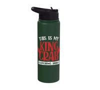 This is My Alaska King Crab Catching Motto Stainless Steel Insulated Water Bottle