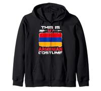 This Is My Armenian Costume Armenia Zip Hoodie