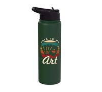 This is My Art Cardistry Cards Cardist Apparel Stainless Steel Insulated Water Bottle