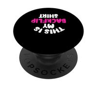 This Is My Backflip Shirt Funny Cheerleading Team Cheering PopSockets Adhesive PopGrip